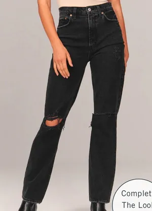 ABERCROMBIE Ultra High Rise 90’s Straight Jean thumbnail 2