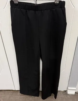 Black Pull On High Rise Pants Size L thumbnail 1