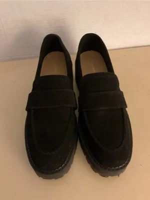 & Other Stories women Black Suede Platform Loafer shoes US 10 thumbnail 8