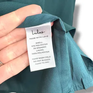 NEW Lulus Elegant Cutie Emerald Bow Bell-Style Long Sleeve Backless Mini Dress thumbnail 8