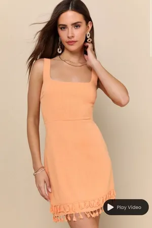 Lulu’s Orange Mini Dress thumbnail 1