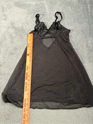 Victoria’s Secret Black Lace Slip Nightdress y2K medium thumbnail 11