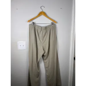 Skims Lounge Pants Womens Large Taupe Soft Wide Leg Drawstring Stretch 30” thumbnail 6