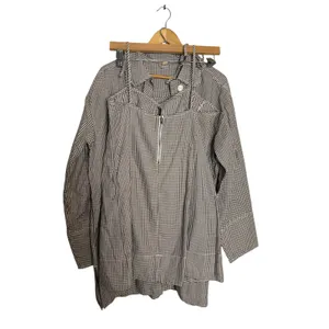 Free People Arlo Gingham Check 2 Piece Mini Dress Long Sleeve Shirt Co-Ord Set S thumbnail 11