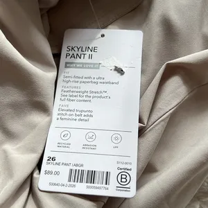 Athleta Skyline Pant ll Grey New With Tags Size 26 PLUS thumbnail 3