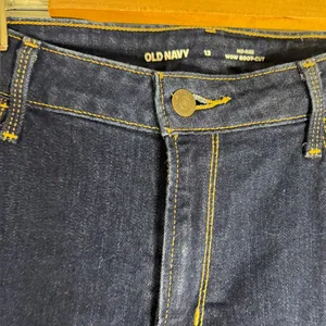 Old Navy Dark Blue Boot Cut Jeans, Size 12 thumbnail 2