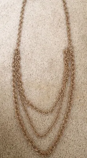 Anthropologie 4 for $20! NEW Gold Chain layering statement necklace thumbnail 1