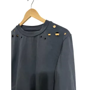 Lululemon women's space crew eyelet black size‎ 4 thumbnail 3