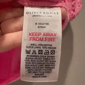 Oliver Bonas Puff Sleeve‎ Pink Blouse Size US 2 100% Cotton Preppy Barbie thumbnail 6
