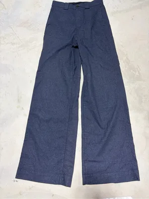 AG Navy Wide-Leg Dress Pants 26 thumbnail 1