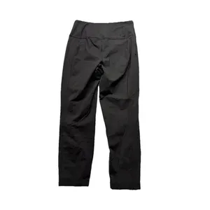 Lucy Women’s Black Leggings Side Zipper Size S 25” Inseam Cuffed Bottom Hem thumbnail 3