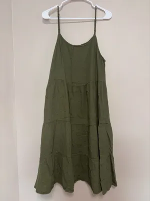 Green midi sun dress thumbnail 2