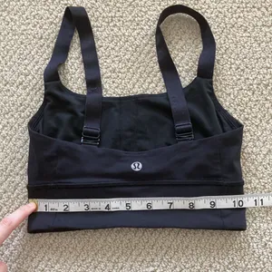 LULULEMON Both Ways Sports Bra Black Size 2 Medium Support Run Train thumbnail 8