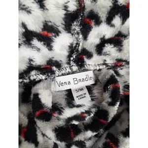 Vera Bradley Scottie Schnauzer DOG Hooded Plush Robe Tie Closure 2 Pockets S/M thumbnail 3