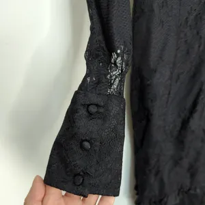 Revolve x ALEXIS Lucasta Lace-Detailed Deep V Maxi Dress Small Whimsical Goth‎ thumbnail 9