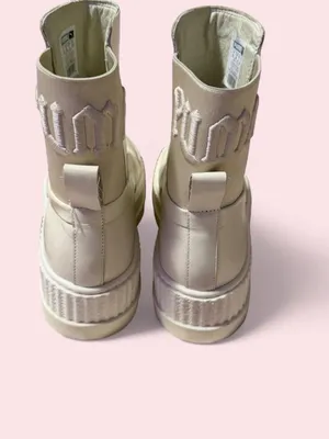 Puma Cream Platform Chelsea Ankle Boots thumbnail 3