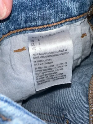American Eagle Ripped Jean Shorts Denim thumbnail 3