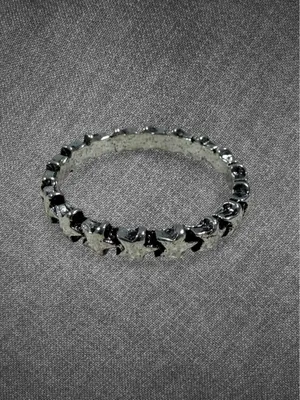 Silver Tone Celestial Star Band Ring thumbnail 2