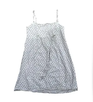 Brandy Melville Mini Sun Dress White With Blue Flowers thumbnail 2