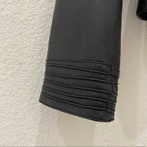 Arden B Black 100% Genuine Leather Moto Jacket S thumbnail 10