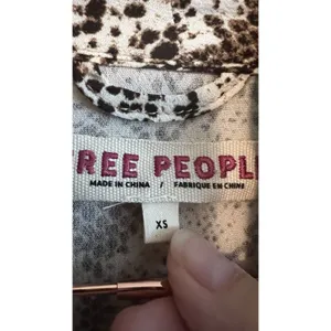 Free People Wild‎ Nights Duster Womens Size XS animal Print Long Sleeve thumbnail 5