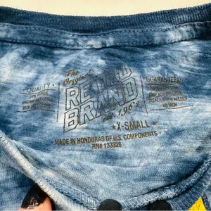 The Original Retro Brand U of Michigan Wolverines Tie Dye Crop Graphic T-shirt thumbnail 3