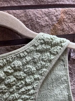 By Anthropologie Textured Racerback Tank Sage Green XL thumbnail 8