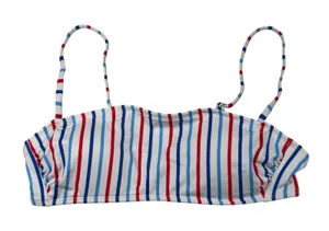 Wild Fable Bikini Top Women's Small Multicolor Striped Adjustable NWT thumbnail 1
