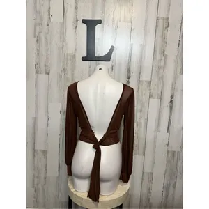 21 saints brown blouse Brown Size L thumbnail 6