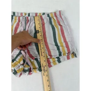 Old Navy PJ Shorts W XL Color Stripe Drawstring Sleepwear Rainbow Beach Summer thumbnail 3