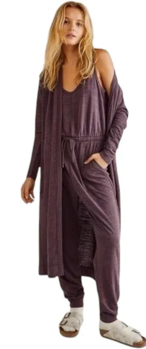 Free People FP Beach Bicoastal Romper Jumpsuit Purple Size Small - jumpsuit only thumbnail 1