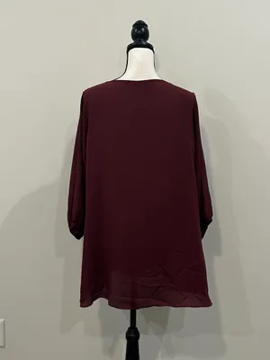 City Chic Zip Up Blouse thumbnail 4