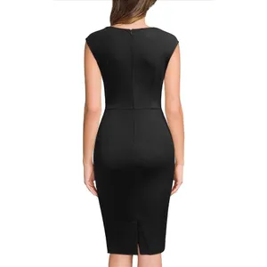 NEW Miusol Retro Ruffle Style Slim Work Pencil Dress M thumbnail 2