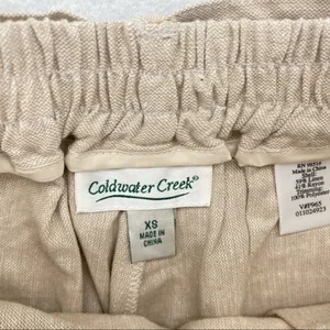 Coldwater Creek‎ Linen Belted Wide Leg Long Shorts thumbnail 4