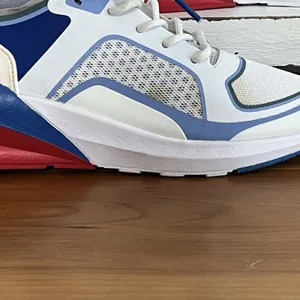 Fabletics Westlake Running Shoes Lace Up Athletic Sneakers Red White Blue Size 8 thumbnail 2