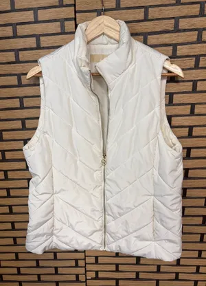 MICHAEL Michael Kors Cream Puffer Vest‎ Size Large thumbnail 1