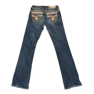 Rock‎ Revival Sherry Easy Boot Jeans Womens 25 Blue Denim Rhinestone Embellished thumbnail 4