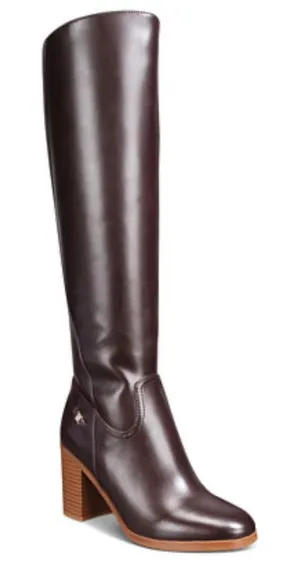 Gianni Bini Brown Odettee Memory Foam Block Heel Knee High Boots(Size 5M) thumbnail 1