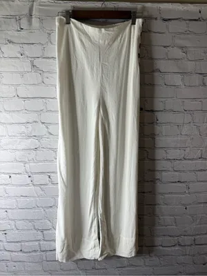 GLG Good Luck Gem white linen wide leg pants medium thumbnail 8