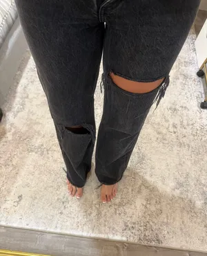 ZARA High-Rise Wide-Leg Jeans thumbnail 4