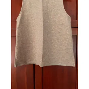 OGL Turtleneck Split Hem Top Sleeveless FuzzLuxe Heather Morganite Size Small thumbnail 4