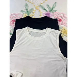 SHEIN Women's Black White Tank Tops‎ & Blue Biker Shorts Set Size M L short S thumbnail 8