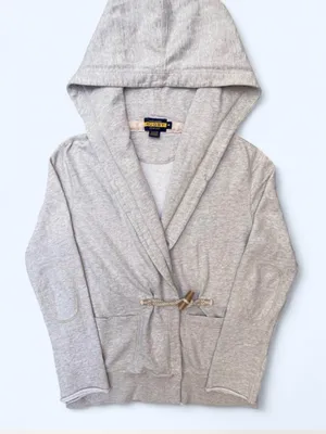 Ralph Lauren Rugby Hooded Shawl Collar Wrap Sweatshirt preppy academia fall thumbnail 1
