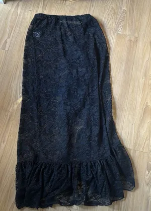 Akira DANCE THE NIGHT AWAY LACE MAXI SKIRT thumbnail 1