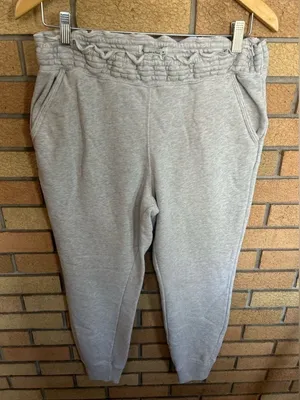 Abercrombie & Fitch Soft Light Gray Jogger Sweatpants Size Medium thumbnail 1