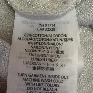 Armani Exchange Gray Spell Out Logo Metallic Zip Up Bomber Sweater Jacket Size L thumbnail 5