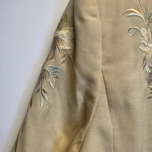 Elegant Cream Yellow Embroidered Women's‎ Jacket thumbnail 4