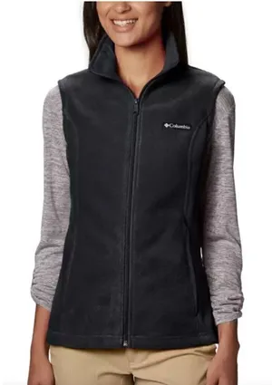 Columbia Benton Springs Black Fleece Full Zip Vest L‎ thumbnail 1