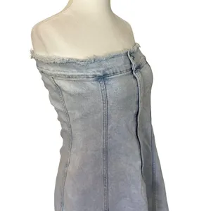 Good American Tube Dress in Indigo453 1 Small Womens Denim Jean Mini thumbnail 6