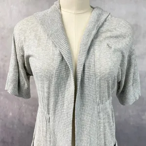 Abercrombie And Fitch Womens Cardigan Size M Preppy Coastal Clean Girl Minimal thumbnail 4